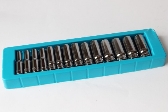 Doppenset diep 6-kant 3/8" 8-21 mm 14-delig