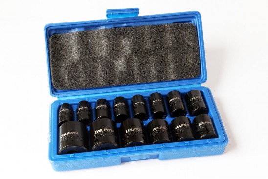 Doppenset kracht/ impact 6-kant 1/2" 14-delig