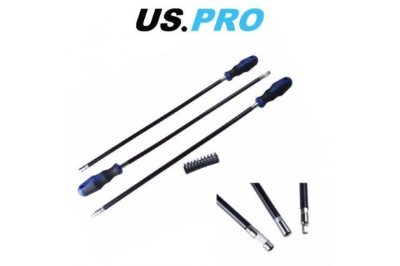 Schroevendraaierset flexibel 600 mm lang 3-delig