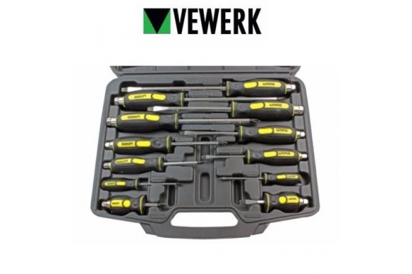 Schroevendraaierset "go-thru" 12-delig