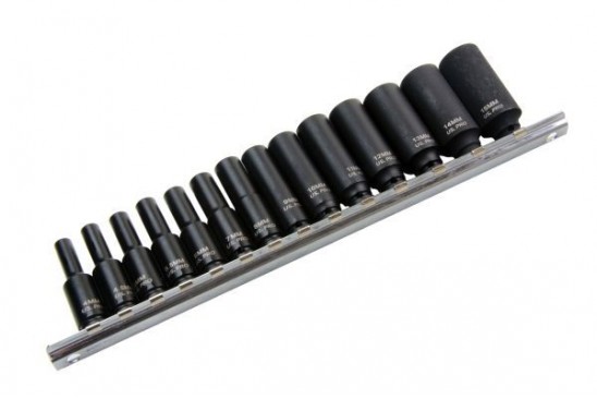 Krachtdoppenset diep 6-kant 1/4" 4 t/m 15 mm 15-delig