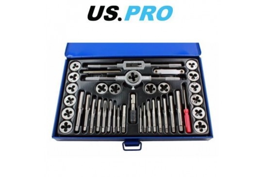 Tap- en snijmoerenset M3 t/m M12 metrisch 40-delig