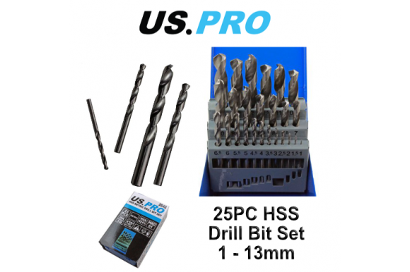 Borenset HSS 1-13 mm 25-delig
