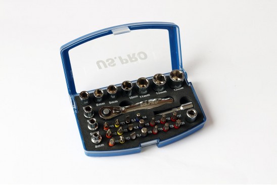 Doppen- en bittenset 1/4" 31-delig 