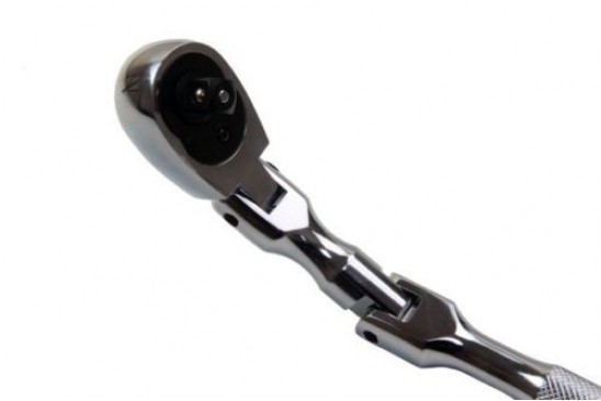 Ratel met dubbel buigbare ratelkop 72-tandig 3/8"