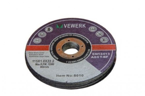 Doorslijpschijven 115 x 1,0 x 22,2 mm 400 stuks