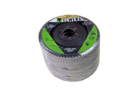 Lammelen schuurschijven K120 aluminiumoxide 115 x 22,2 mm 10 stuks