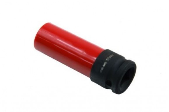 Krachtdop 17 mm met teflon berscherming voor Mercedes wielbouten 1/2" 