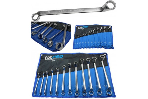 Ringsleutelset 6 mm tot 32 mm 12-delig