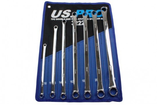 Ringsleutelset extra lang 8 tot 24 mm 7-delig