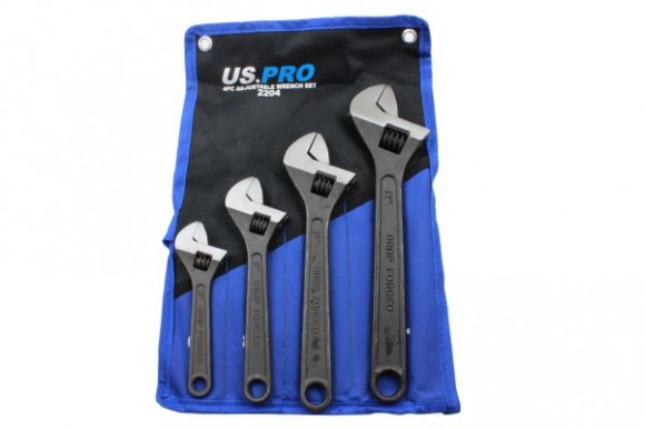 Verstelbare moersleutel set 4-delig