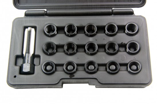 Schroefdraad reparatieset voor bougie gaten 16-delig