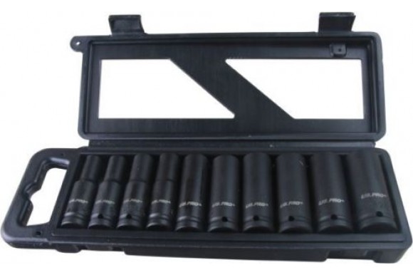 Doppenset kracht/ impact diep 6-kant 1/2" 10-delig