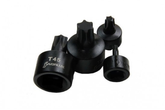 Torx doppenset kracht/impact 1/4" en 3/8" 10-delig