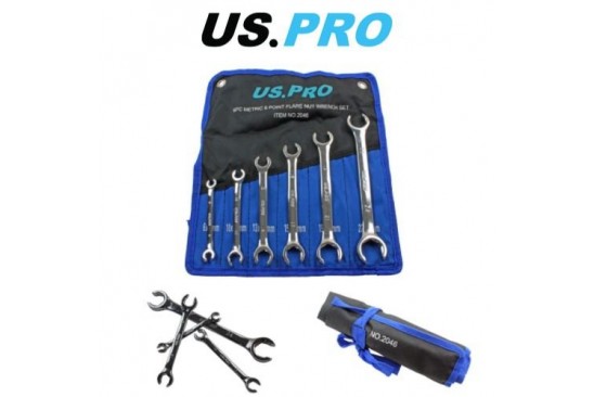 Open-ringsleutelset 6-kant 6-delig