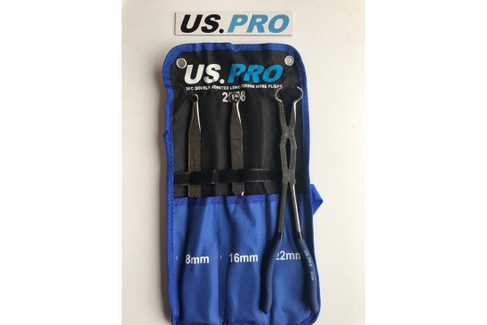 Punttangset ronde neus lang met dubbele hefwerking 3-delig