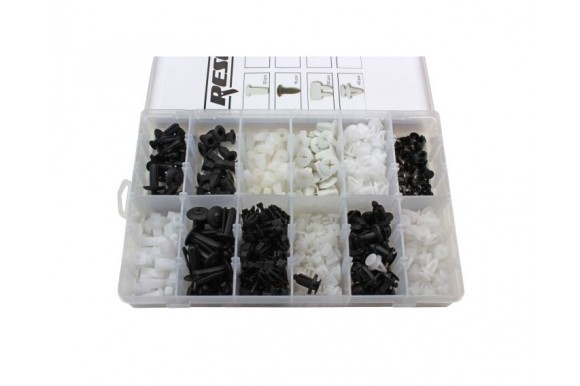 Assortiment bekleding clips voor Mitsubishi 370-delig