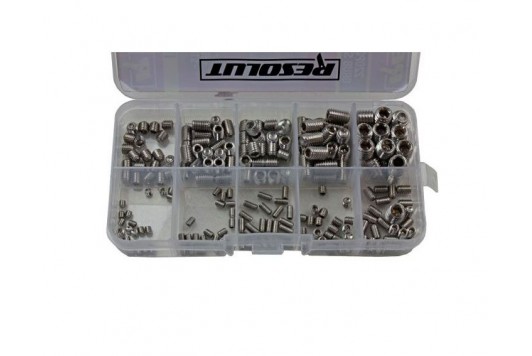 Assortiment RVS inbus stelbouten 220-delig 