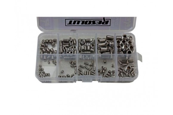 Assortiment RVS inbus stelbouten 220-delig 