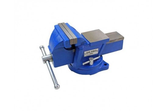 Bankschroef 100 mm met draaibare voet en aambeeld