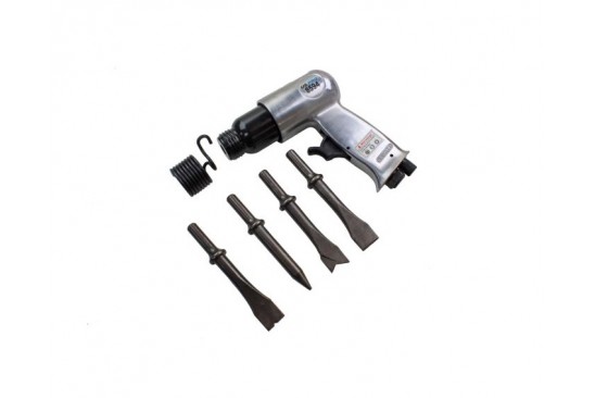 Beitel / breekhamer pneumatisch met 4 beitels 150 mm 5-delig