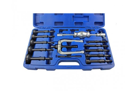 Binnenlager trekkerset voor verzonken lagers 8 - 58 mm met slagtrekker 16-delig