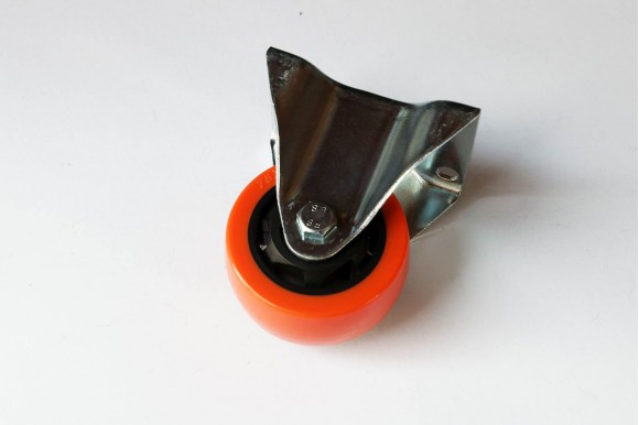 Bokwiel PVC 75 mm dubbel gelagerd