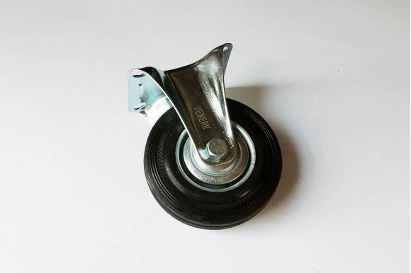 Bokwiel rubber 125 mm