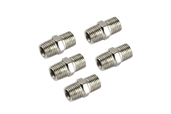 Buitendraad lucht nippels 1/4" x 1/4" (pack van 10 stuks) 