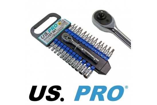 Doppenset / dopsleutelset met 72-tandige ratel 1/4" 27-delig