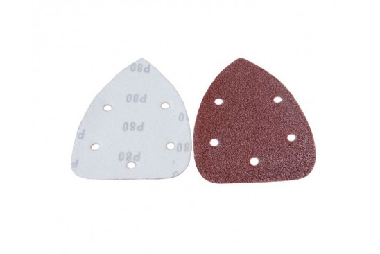 Driehoek schuurschijven met klitteband 140 x 100 mm verschillende korrel groftes 50 stuks