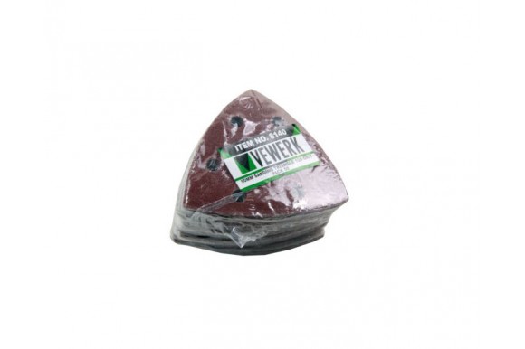 Driehoek schuurschijven met klitteband 90 mm korrel 120 (50 stuks)