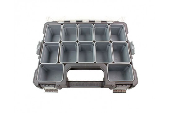 Heavy duty opbergkoffer waterdicht met 12 uitneembare bakjes