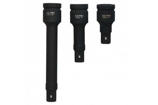 Kracht verlengstukken set 1" 3-delig