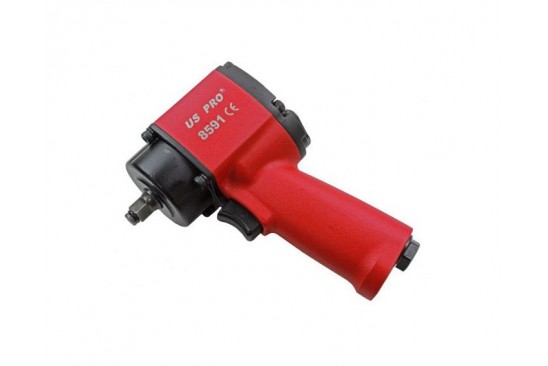 Professionele slagmoersleutel 3/8" extra kort 380 Nm