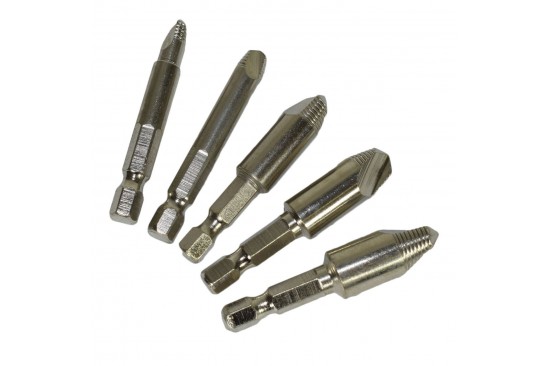 Schroef / bout verwijder set 5-delig 