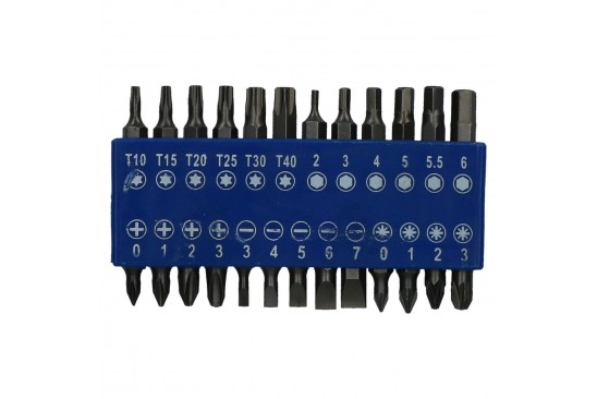 Schroefbitset / bitset 25 mm 25-delig 