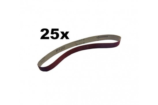 Schuurband 20 x 520 mm voor powerfile verschillende korrel groftes 25 stuks