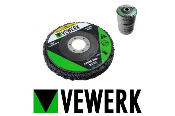 Scotch brite clean en strip schuurschijven / clean en strip schijven 115 x 22,2 mm box van 5 stuks 