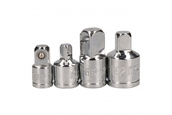 Verloop doppenset / dop adapterset 4-delig 